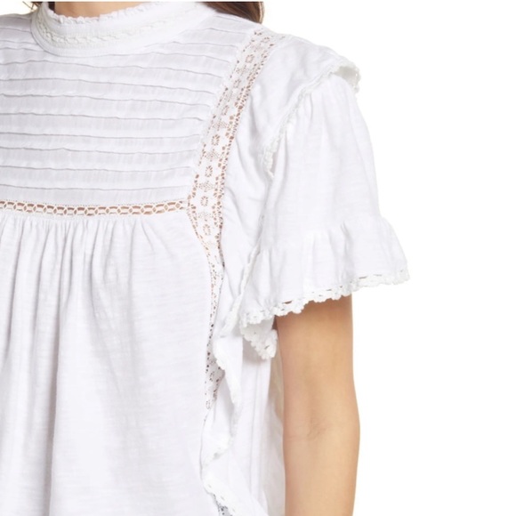 FREE PEOPLE Le Femme Top White XS - Picture 2 of 5